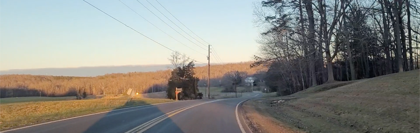rural landscape in winter