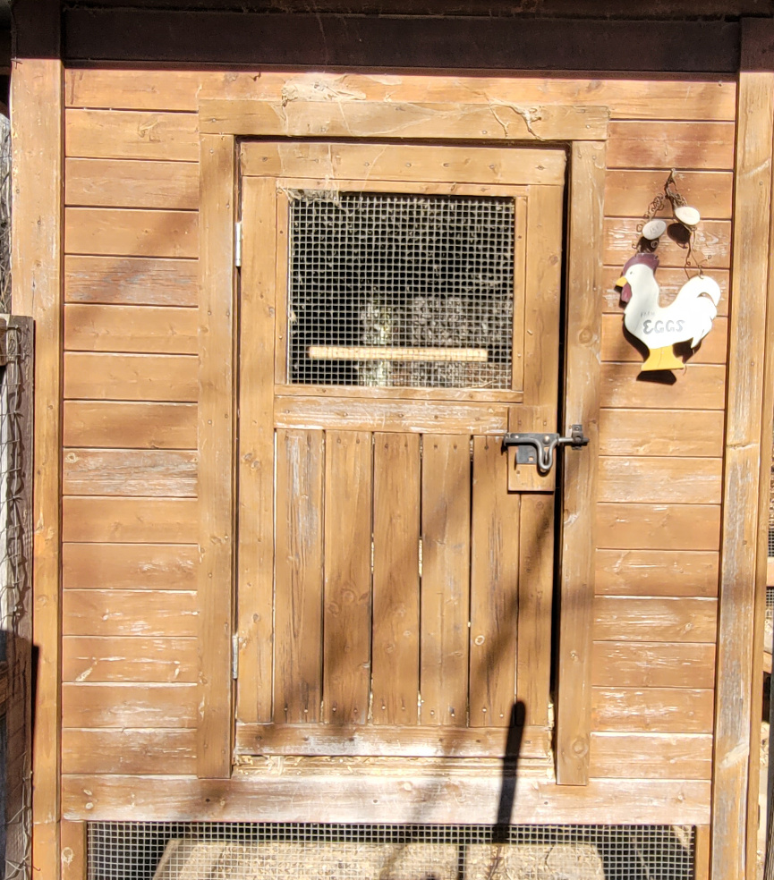 door to a chicken coop