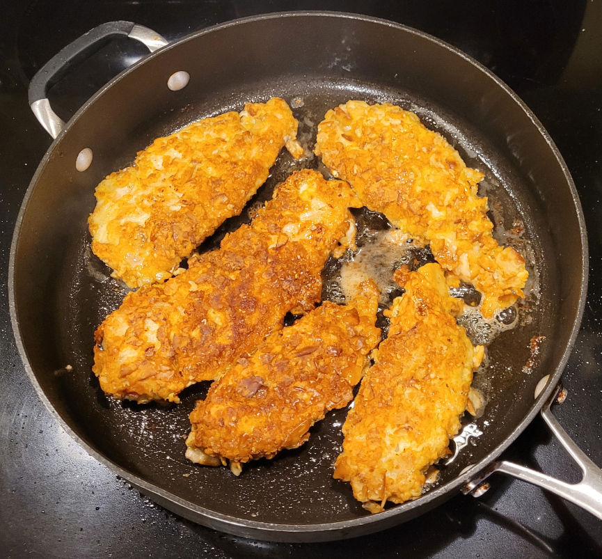 browned chicken in a pan