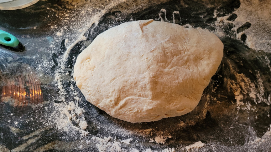 lump of bread dough